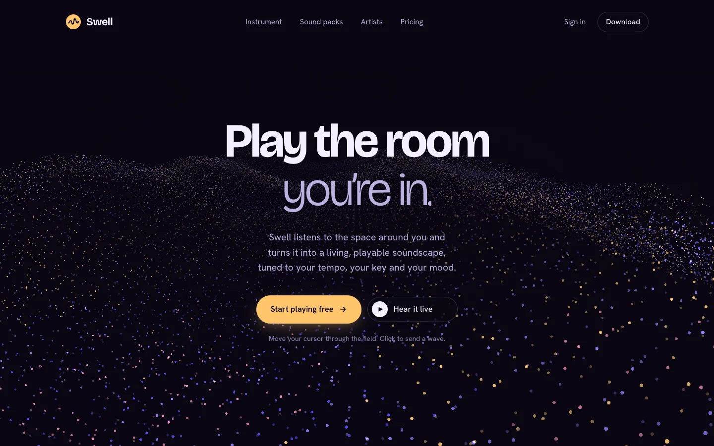 Scroll wave field, preview